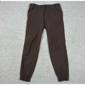 Lululemon Jogger Pants Mens Size 34 Brown Performance Stretch Active Athleisure